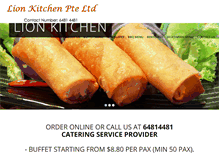 Tablet Screenshot of lionkitchen.com.sg